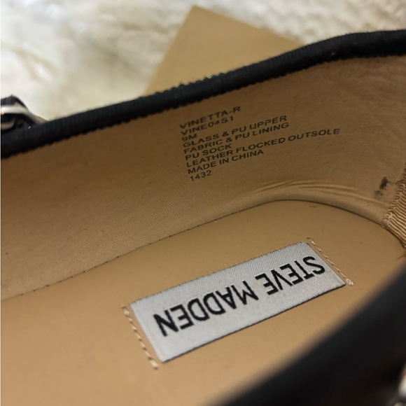 Steve Madden Vinetta Rhinestone Studded Mary Jane Flats - Picture 8 of 10